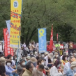 Tokyo, proteste contro i funerali di Stato di Abe