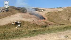 Caltanissetta, guardie Wwf filmano piromane che appicca incendio