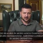 Ucraina, Zelensky: “Mondo condannerà i referendum farsa russi”