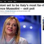 Elezioni, Cnn: “Meloni premier più a destra dopo Mussolini”