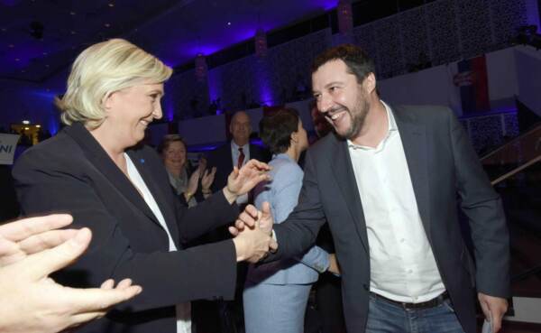 Matteo Salvini e Marine Le Pen a Coblenza