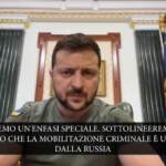 Ucraina, appello Zelensky ai cittadini russi: “Fuggite o arrendetevi”