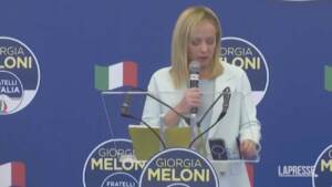 Meloni: “Italia ci ha scelto e non la tradiremo”