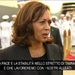 Kamala Harris: “Usa interessati a stabilità in Stretto Taiwan”