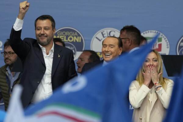 Matteo Salvini,Silvio Berlusconi,Giorgia Meloni