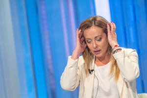 Rai, Porta a Porta - Elezioni: il leader dei FDI Giorgia Meloni ospite della trasmissione
