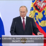 Ucraina, Putin: “Kiev cessi il fuoco e torni a negoziare”