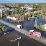 Uragano Ian, campo caravan allagato in Florida