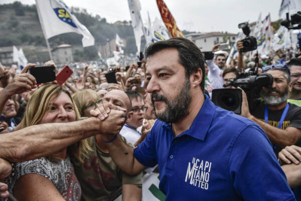 Raduno della Lega a Pontida: Salvini chiude la tradizionale kermesse leghista