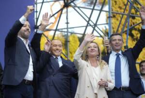 Matteo Salvini,Silvio Berlusconi,Giorgia Meloni,Maurizio Lupi