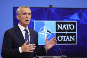 Conferenza stampa del Segretario Generale della NATO Jens Stoltenberg