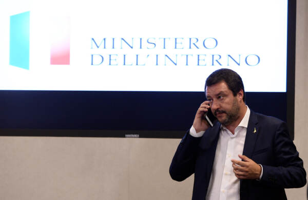 Ministero dell'Interno - Conferenza stampa di Matteo Salvini