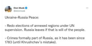 Elon Musk shamed by Zelensky for Plan To End War by Rewarding Russia