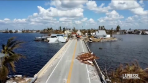 Florida, la devastazione di Ian ripresa dal drone