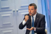 Rai, Porta a Porta - Elezioni: il leader della Lega Matteo Salvini ospite della trasmissione