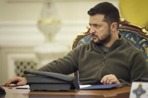 Ucraina, Zelensky alla riunione del Consiglio di sicurezza e difesa nazionale a Kiev