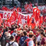 Cgil, Landini da piazza Roma: “No uomini soli al comando”