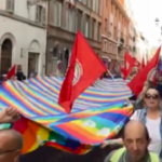 Cgil, c’è anche la maxi bandiera della Pace