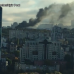 Ucraina, raid russi su Kiev: gli edifici della capitale in fumo