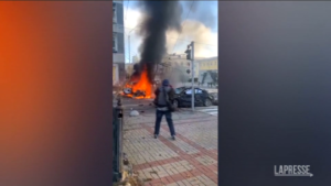 Ucraina, esplosioni in serie a Kiev: le immagini