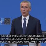 Nato, Stoltenberg: “Prevista esercitazione nucleare di routine”