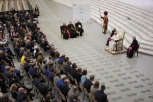 Papa Francesco in udienza con i partecipanti al convegno internazionale 'Sports for all'