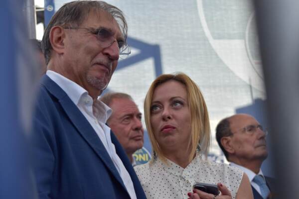 Elezioni 2022, comizio elettorale di Giorgia Meloni a Catania