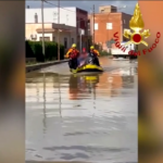 Maltempo, salvata famiglia bloccata in casa a Trapani