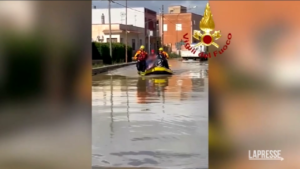 Maltempo, salvata famiglia bloccata in casa a Trapani