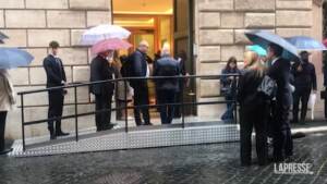 Palazzo Madama, genitori e parenti al primo giorno dei senatori