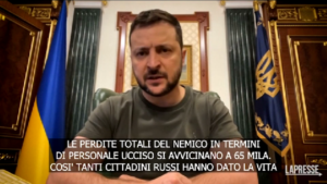 Ucraina, Zelensky: “65mila russi morti da inizio guerra”