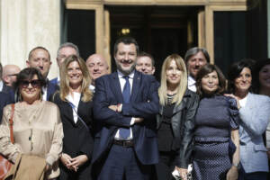 Elezione di Lorenzo Fontana a presidente della Camera , Foto di gruppo per la Lega
