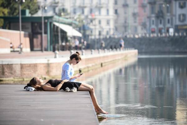 Milano, Caldo anomalo in una giornata di ottobre