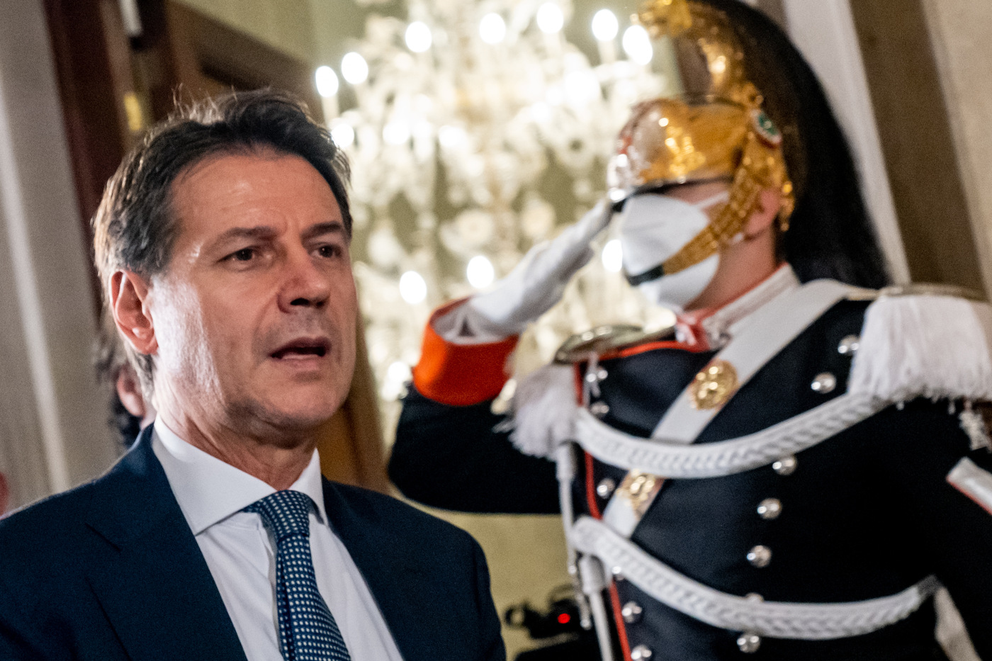 Consultazioni, Conte: “Sconcerto per scontri in c.destra” Consultazioni, Conte: “Sconcerto per scontri in c.destra”