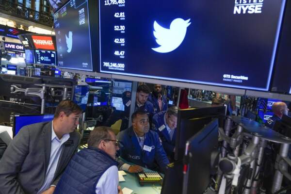 Financial Markets Wall Street Musk Twitter