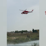 Venezia, pescatore bloccato nel Brenta: soccorso con l’elicottero