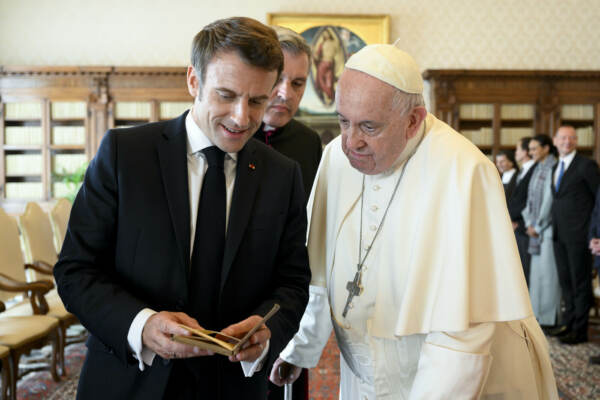 Papa Francesco in Udienza con il Presidente della Francia Emmanuel Macron