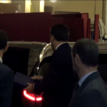 Governo, Matteo Salvini arriva alla Camera per la fiducia