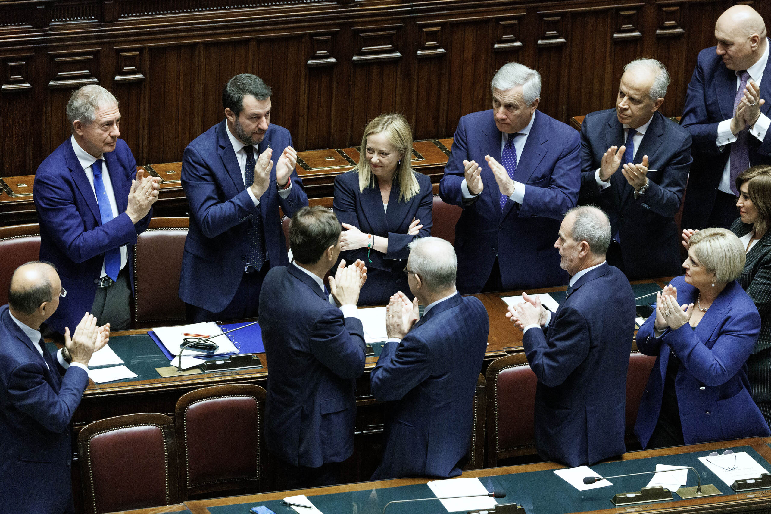 Meloni alla Camera per la fiducia Meloni alla Camera per la fiducia