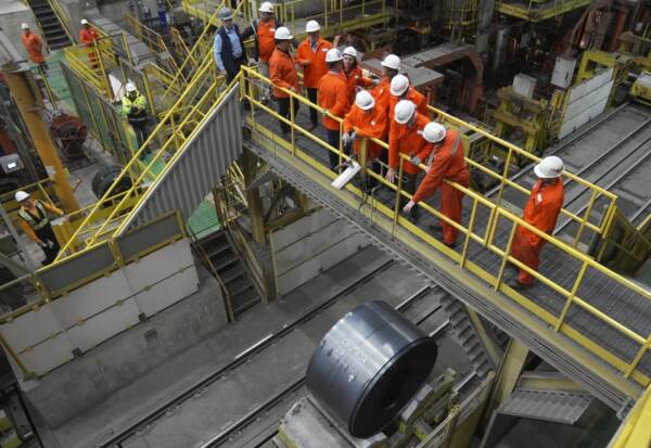 Canada Trudeau Steel Mill