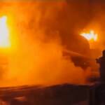 Ucraina, fiamme in un deposito di petrolio nel Donetsk
