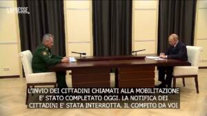 Ukraine, Putin meets with Shoigu: partial mobilization completed