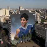 Argentina, nuovo murales di Maradona
