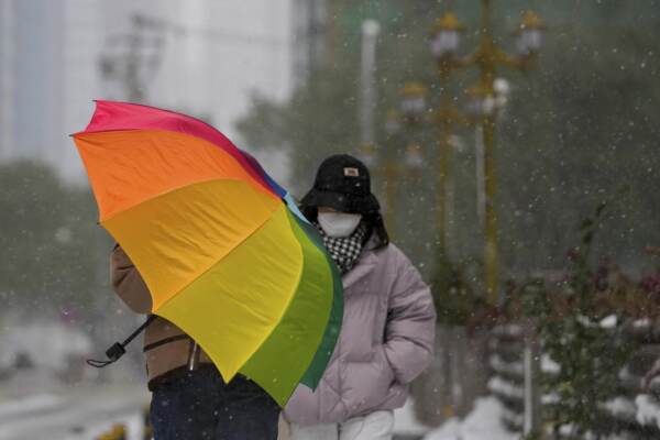 Maltempo Cina, freddo e neve a Pechino e nel nordest del Paese