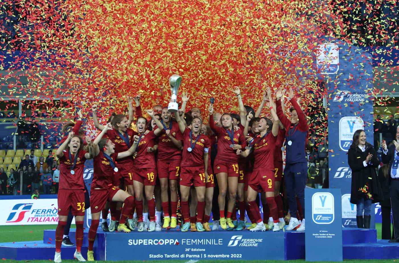 Calcio femminile, Roma vince Supercoppa