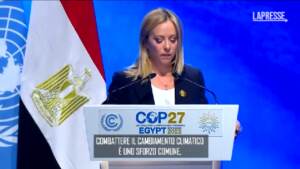 Clima, Meloni: Italia farà la sua parte