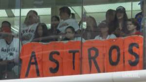 Baseball, Houston celebra la vittoria degli Astros