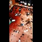 Terremoto, i danni in un supermercato