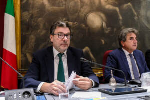 Camera dei Deputati, il Ministro dell’economia Giancarlo Giorgetti in audizione davanti alle Commissioni speciali riunite che esaminano il Nadef 2022