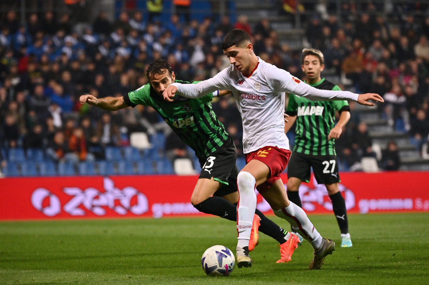 Sassuolo-Roma 1-1, Pinamonti risponde ad Abraham